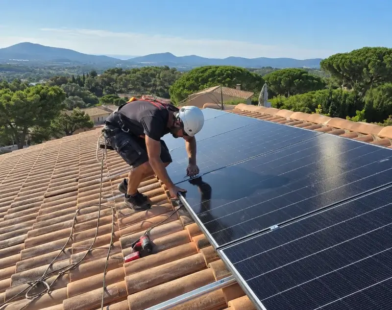 Installateur panneaux solaires Saint-Romain-de-Benet — pose photovoltaïque sur toiture
