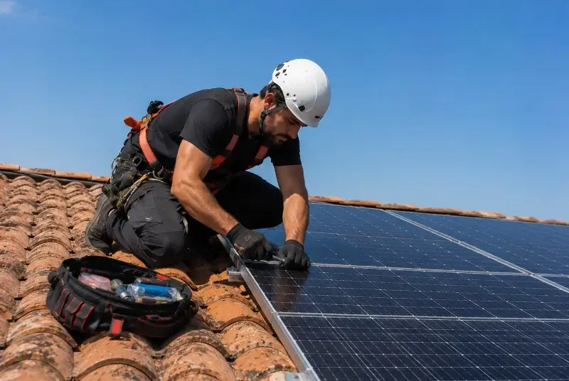 Maintenance et monitoring de panneaux solaires à Saint-Romain-de-Benet