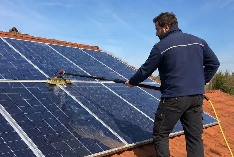 Nettoyage et entretien de panneaux solaires à Saint-Romain-de-Benet
